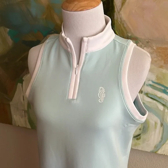 Tail Active dress with white trim MEDIUM seahorse logo Pickleball tennis golf - Picture 5 of 16